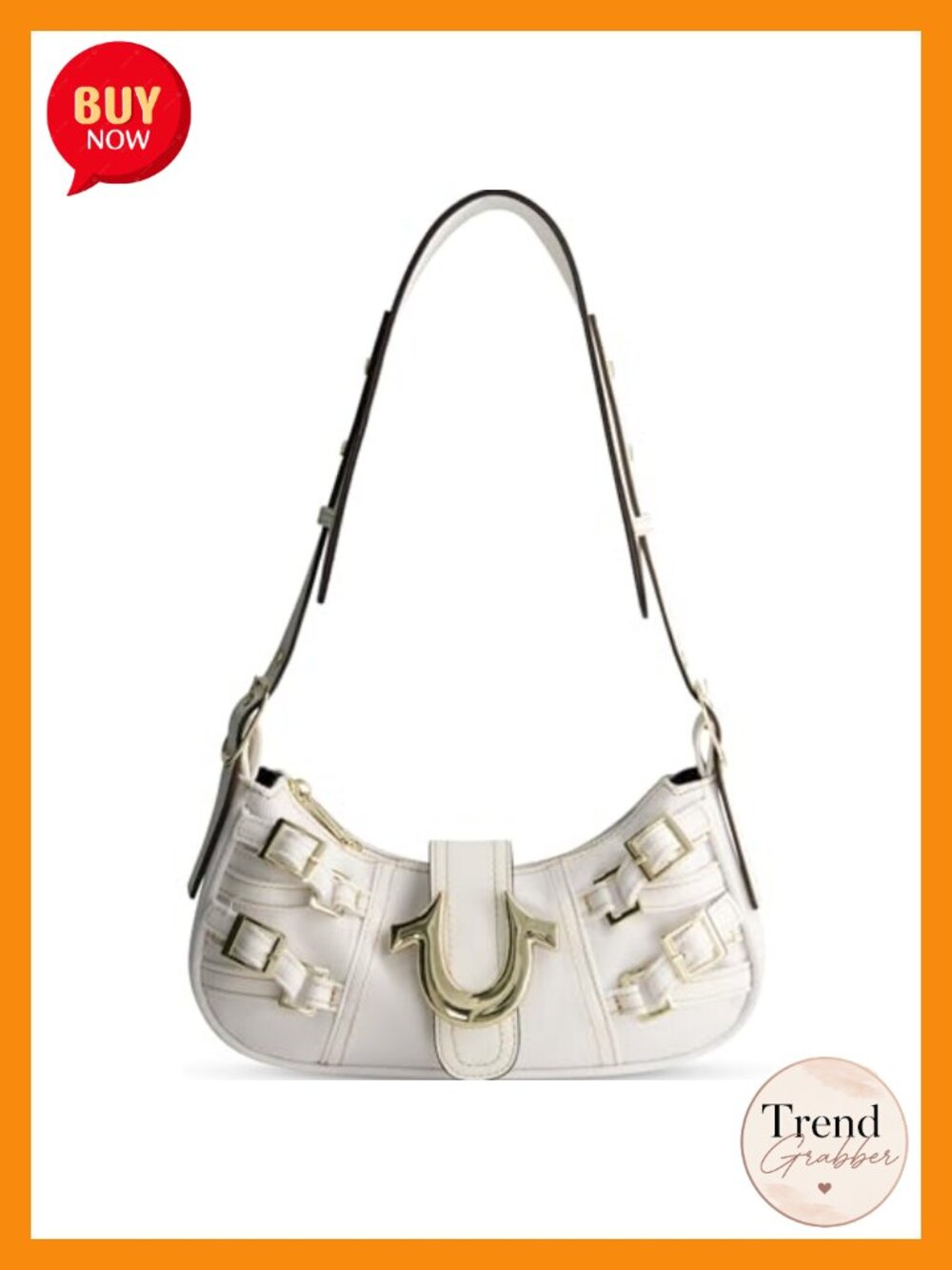 Faux Leather Shoulder Bag Multi-Strap Satchel Adjustable Strap